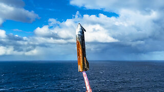 View of Starship landing burn and splashdown on Flight 10, made possible by SpaceX’s