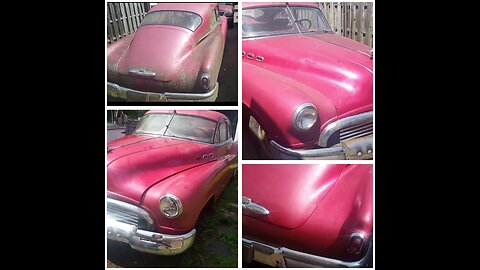 Pink 1950 Buick Jet Pack First Wash In 28 YEARS!!!