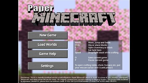 Paper Minecraft