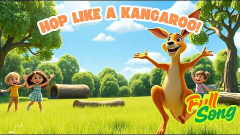 Hop Like a Kangaroo! 🦘 Fun Action Song for Kids | JumpyJoy Nursery Rhymes