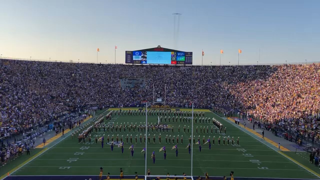 Flyover at LSU game