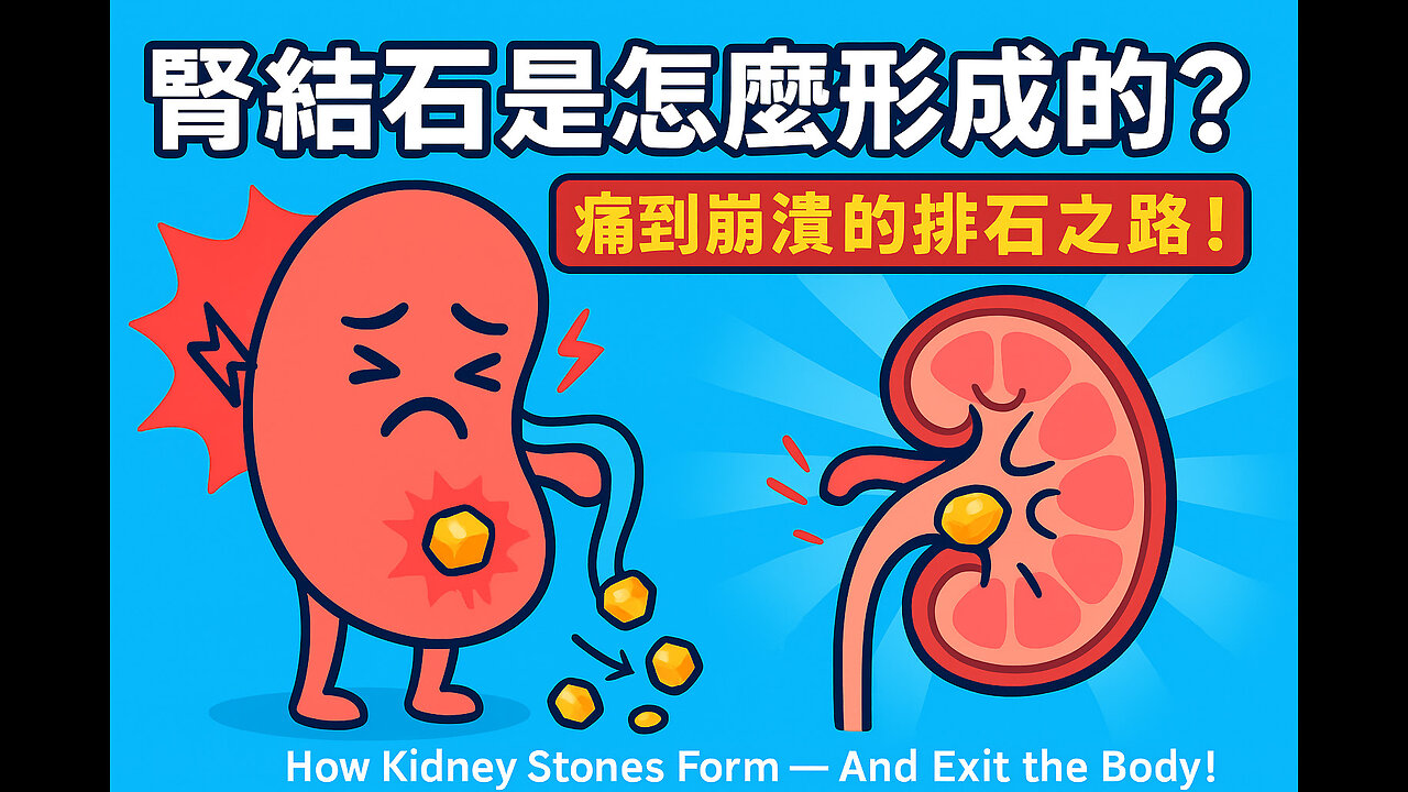腎結石是怎麼形成的？痛到崩潰的排石之路！｜How Kidney Stones Form and Exit the Body — The Agonizing Truth!