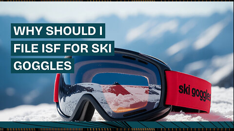 Why Should I File ISF For Ski Goggles