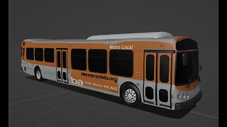 Anime Girl Getting On The Nabi 45c LA Metro Bus In The City