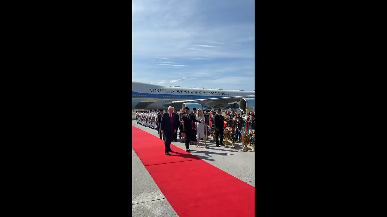 Trump is dancing in Malesia.