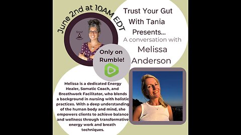 Trust Your Gut with Tania: Episode 17 - A Conversation With Melissa Anderson