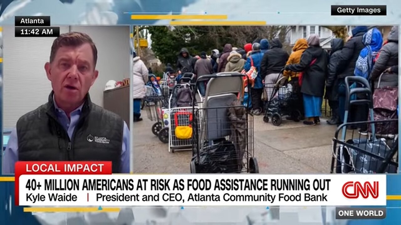 42 million Americans at risk as food assistance running out