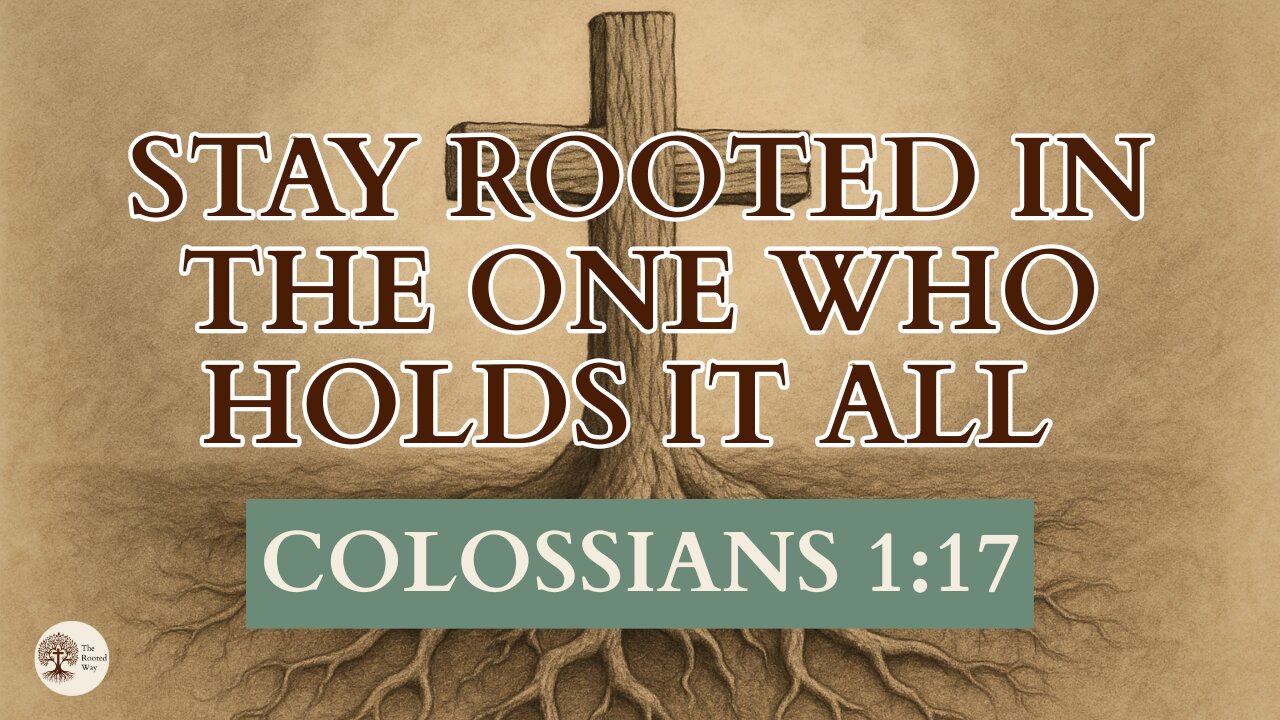 Stay Rooted in the One Who Holds It All Colossians 1:17