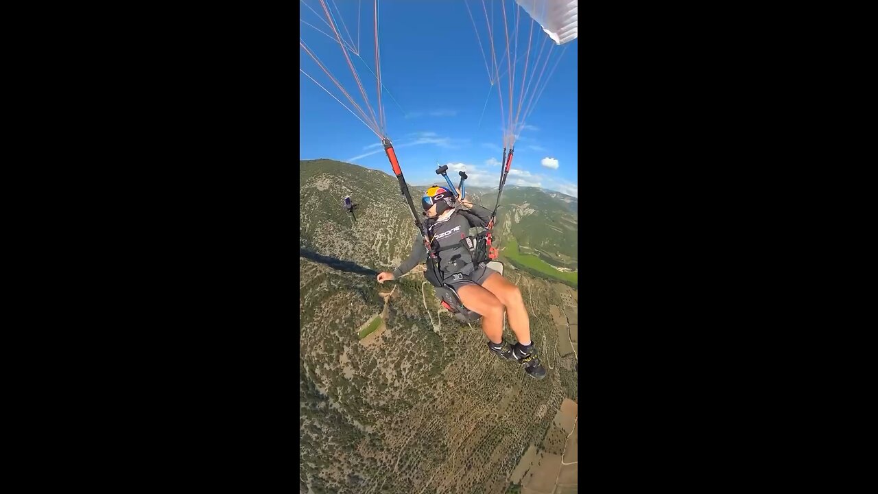 RedBull delivery while paragliding #wow