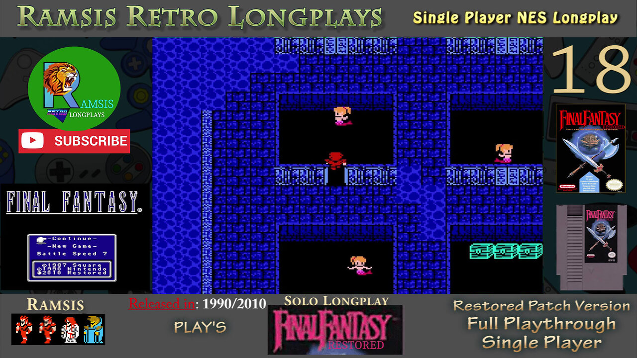 Final Fantasy Restored + (NES) | Water Shrine - Mermaids | Episode #18