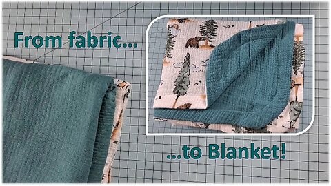 Super EASY and QUICK Cotton Gauze BABY Blanket!
