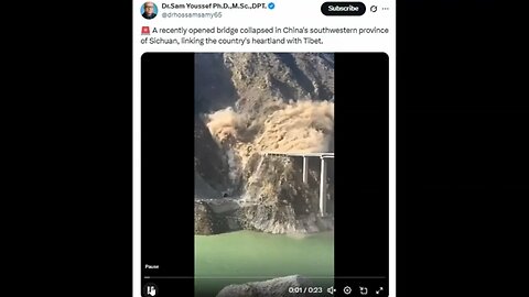 Huge Landslide And Bridge Collapse Caught On Camera!