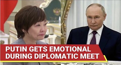 Rare! Putin Tears Up & Chokes During Diplomatic Meet At Kremlin; Abe s Widow Weeps On Cam