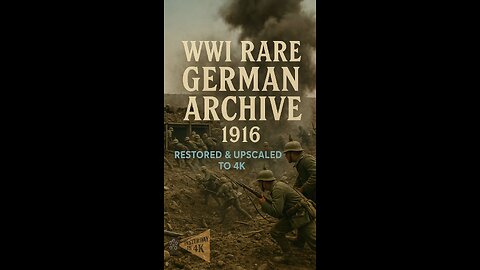 WW1 Assault: 1916 German Infantry & Trench Raids Restored in 4K! 🪖💥