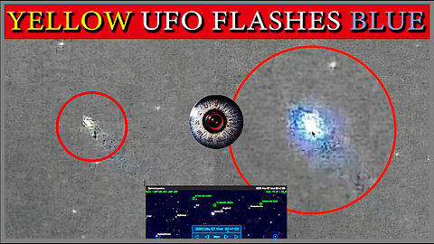 Yellow UFO flashes bright blue | Night Vision Tracking UFOs 🛸📡 🛸