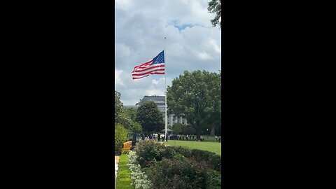 OLD GLORY! For the first time in history the American flag was raised on the White House