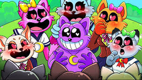 Poppy Playtime Chapter 4 -- CATNAP has a FANGIRL CLUB at school-! Carton Animation