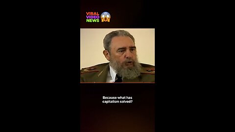 👁 THROWBACK: Fidel Castro's 1991 Indictment of Capitalism