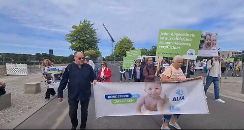 11.07.2025 - ALfA Demo - Wahl: Bundesverfassungsrichter im Bundestag - Paul-Löbe-Haus - Berlin
