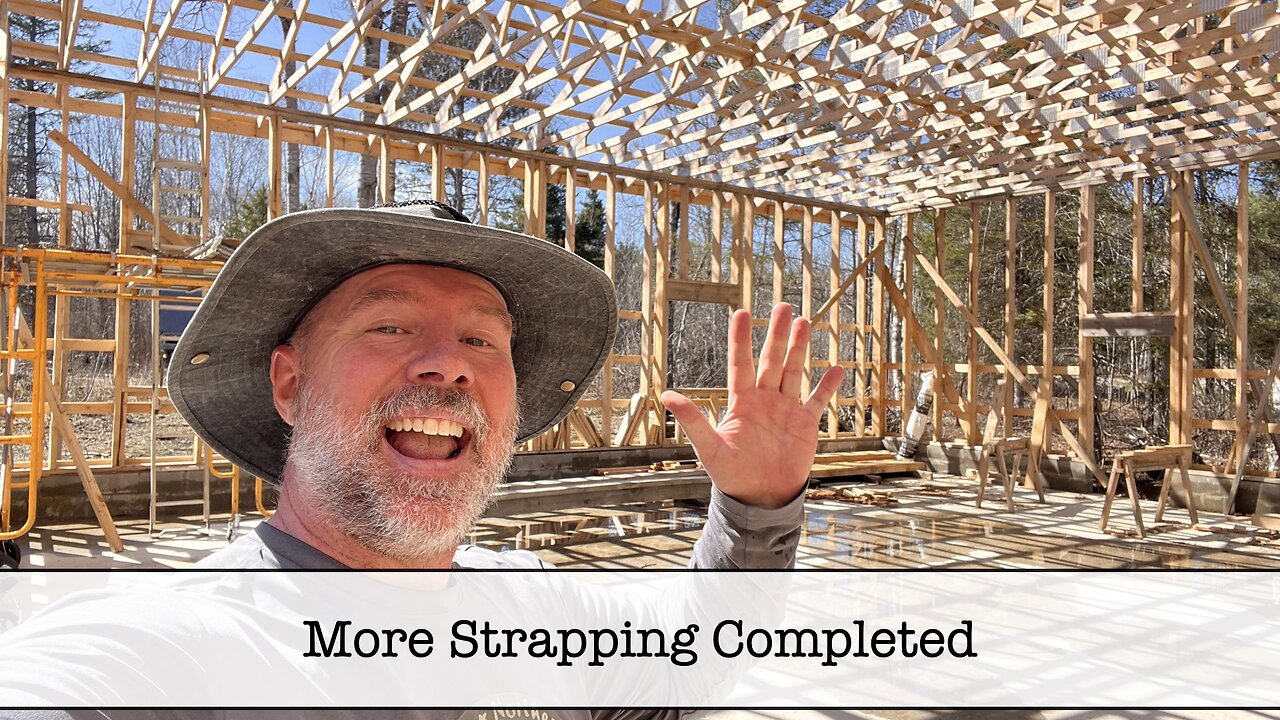 Building the Shop - Part 53 - More Strapping