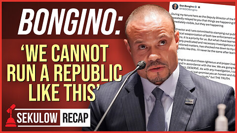Bongino: ‘We Cannot Run a Republic Like This’