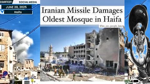 Israel: Islamic Iran Bombs an Islamic Haifa Mosque on Islamic UNHOLY Friday