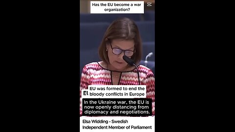 Elsa Widding - Has the EU become a war organization