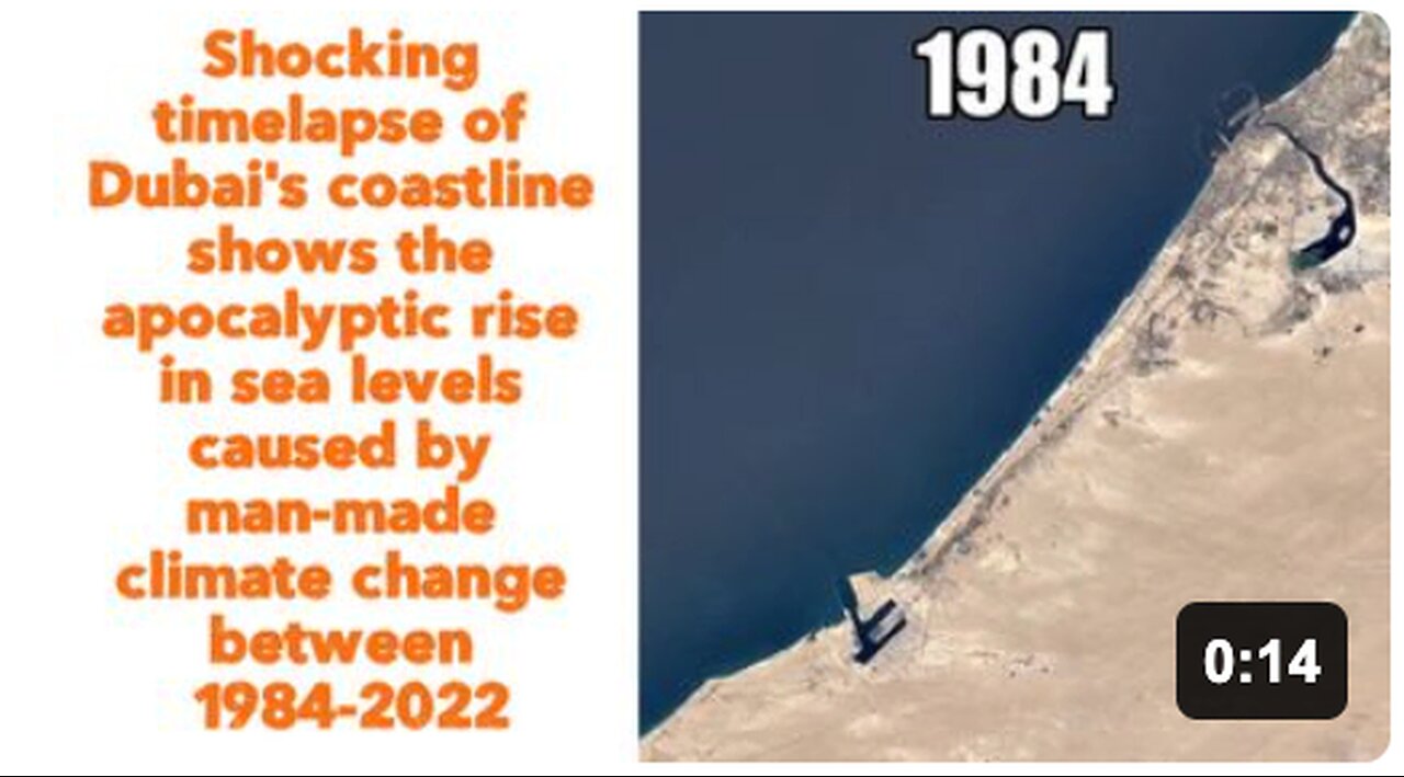 Timelapse of Dubai's coastline between1984-2022