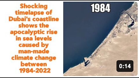 Timelapse of Dubai's coastline between1984-2022
