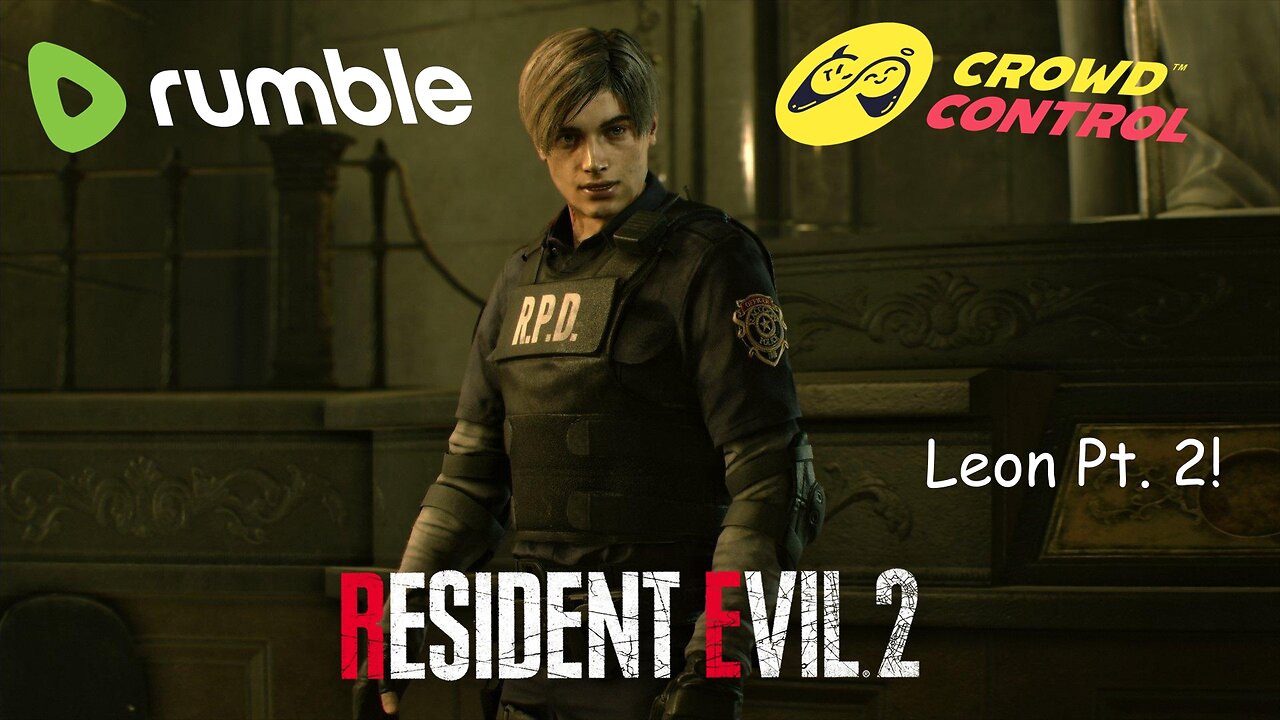 Resident Evil 2 Playthrough with Crowd Control!! Leon Part 2!