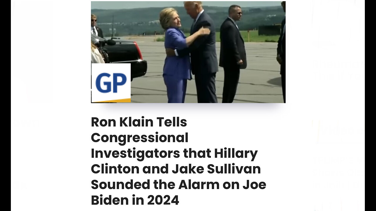 Ron Klain Tells that Hillary Clinton and Jake Sullivan Sounded the Alarm on Joe Biden in 2024
