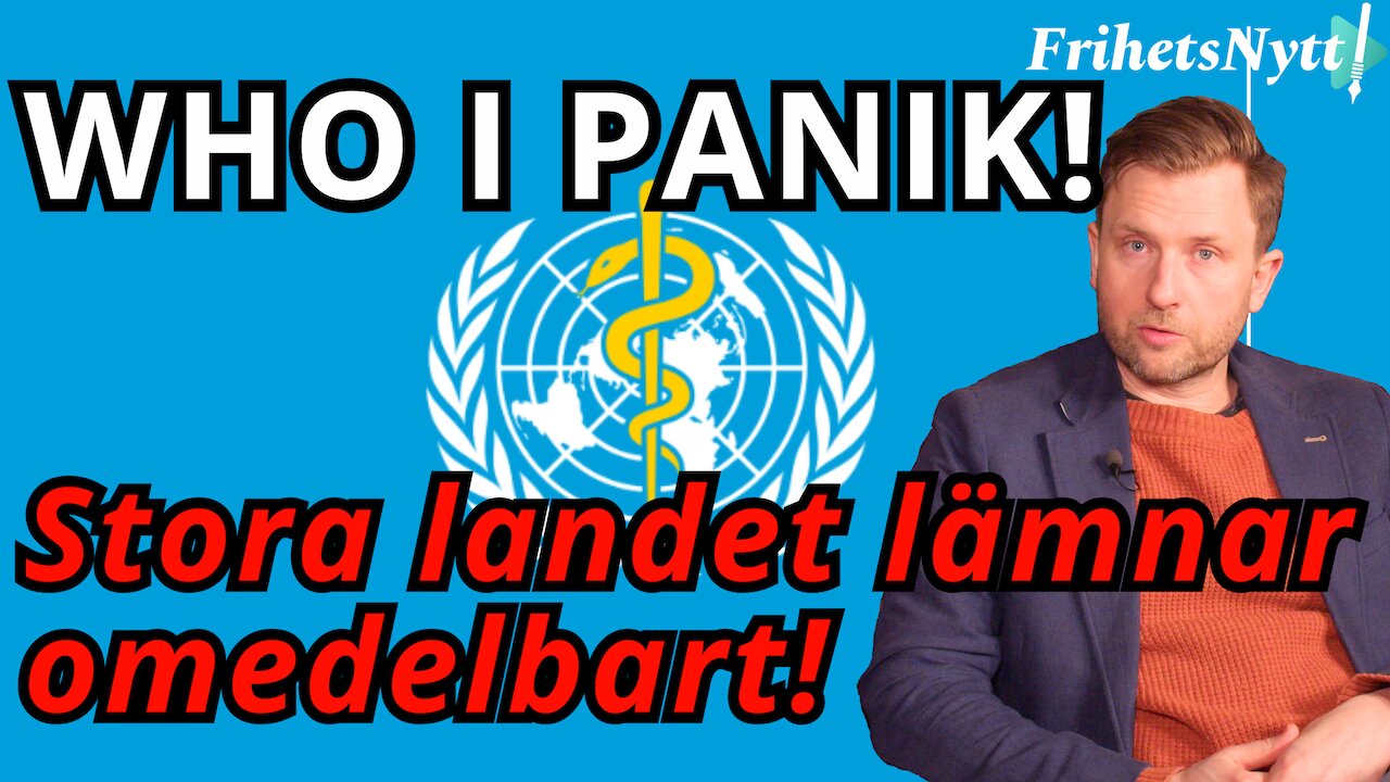 Kommer WHO att falla när jättelandet lämnar? - Andreas Sidkvist