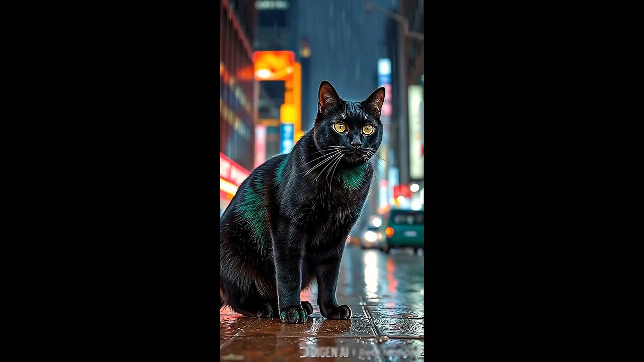 dangerous cat in big city