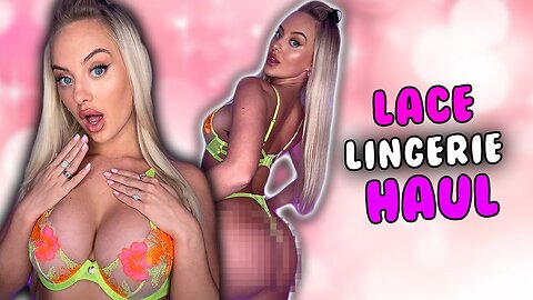 HOT GIRL SEXY Lace Lingerie Haul Rhiannon Blue