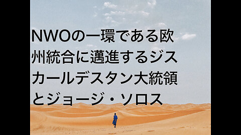 NWOの一環である欧州統合に邁進するジスカールデスタン大統領とジョージ・ソロス