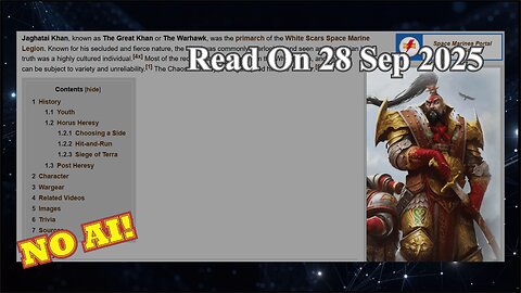 Jaghatai Kahn (No AI) - 28 September 2025