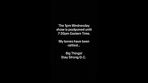 Show Postponed
