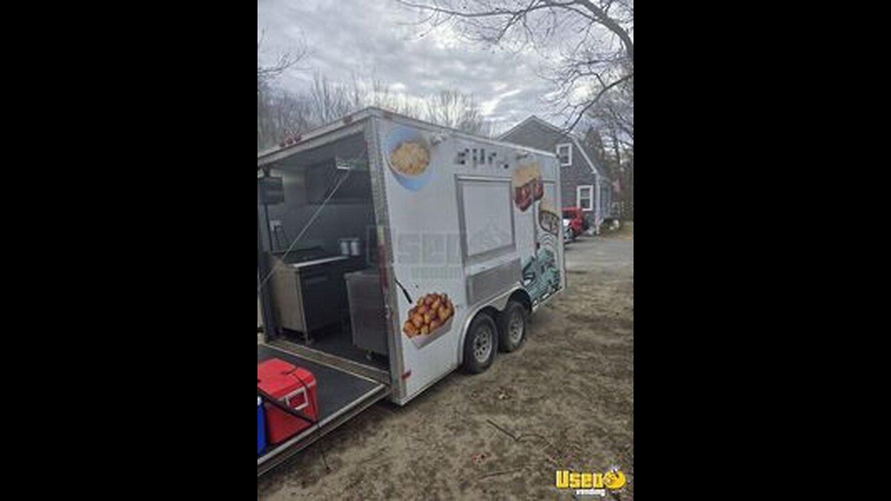 Well Maintained 2021 8' x 16' Kitchen Food Concession Trailer for Sale in Massachusetts!