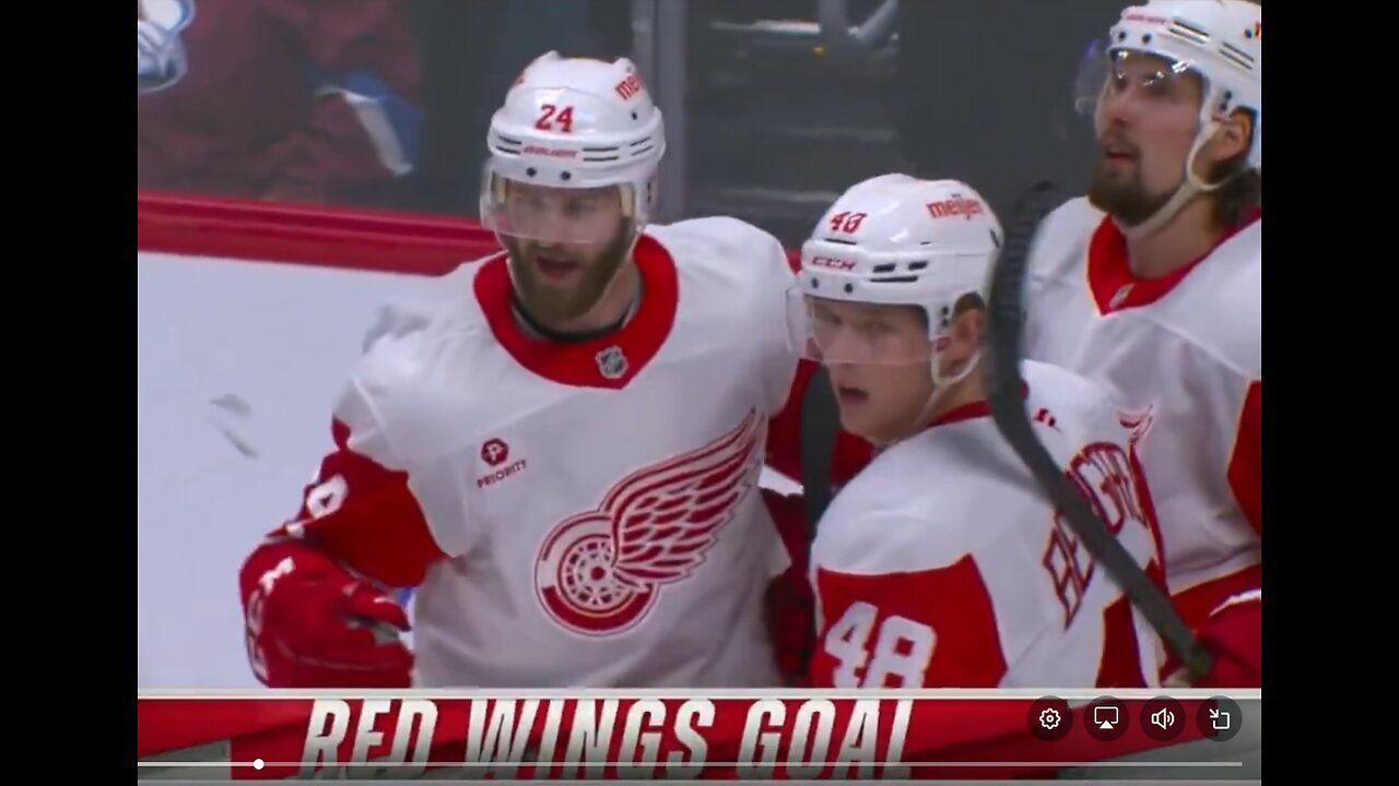 Red Wings Report - goal compilation from 5-2 loss to COL