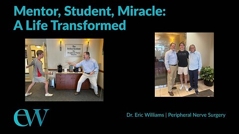 Mentor to Mentee: How Dr. Eric Williams Helped Alex Beat Crippling Nerve Pain
