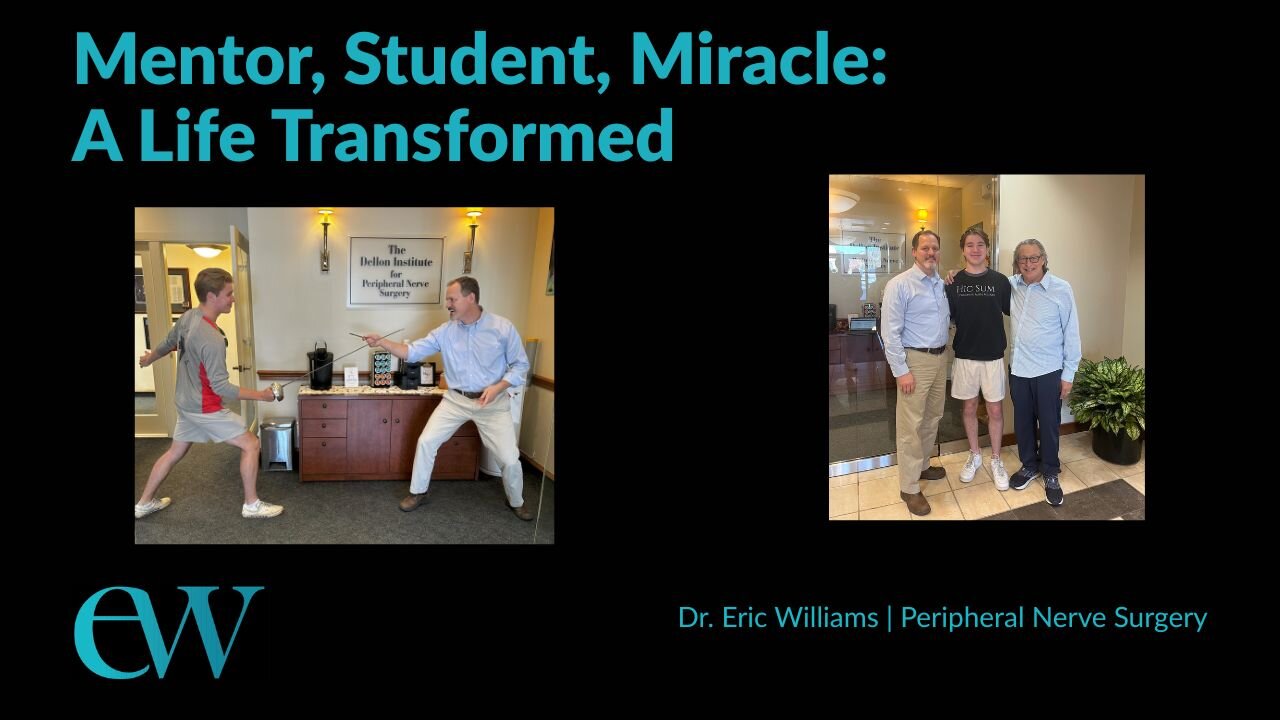 Mentor to Mentee: How Dr. Eric Williams Helped Alex Beat Crippling Nerve Pain