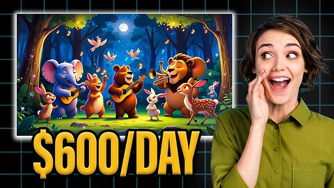 Make $600/Day Creating FACELESS KIDS SONG Videos USING AI in 10 Minutes