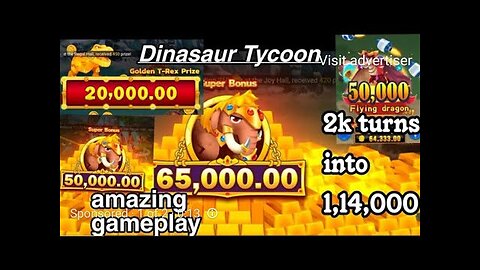 Dinosaur Tycoon Gameplay: Watch Me Turn 2K into 1 Lakh at the Casino!