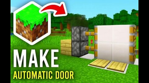 How to Make an Automatic🔥 Door in Minecraft - Easy Redstone Tutorial