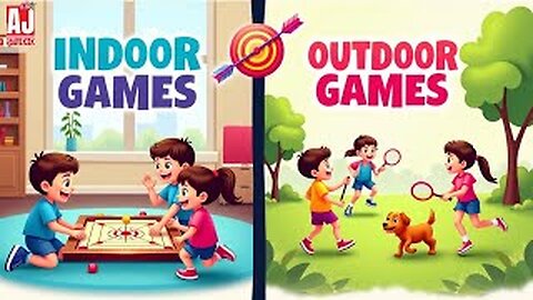 Indoor & Outdoor Games for Kids 🎲🏃‍♀️ | Fun Activities Cartoon😊