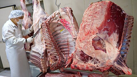 Beef Cutting Skills!! Best Korean-style Beef BBQ