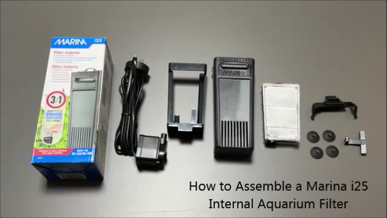 How to Assemble a Marina i25 Internal Aquarium Filter
