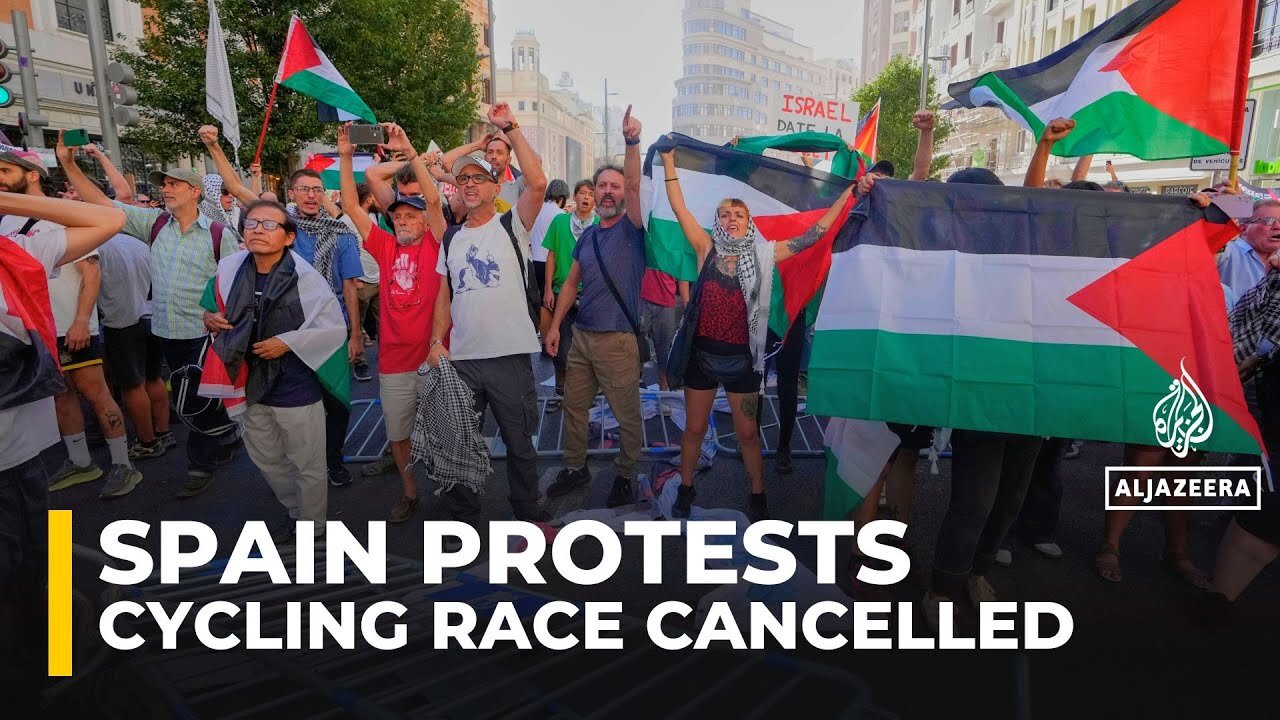 Spain's Vuelta final stage abandoned due to Palestinian solidarity protests