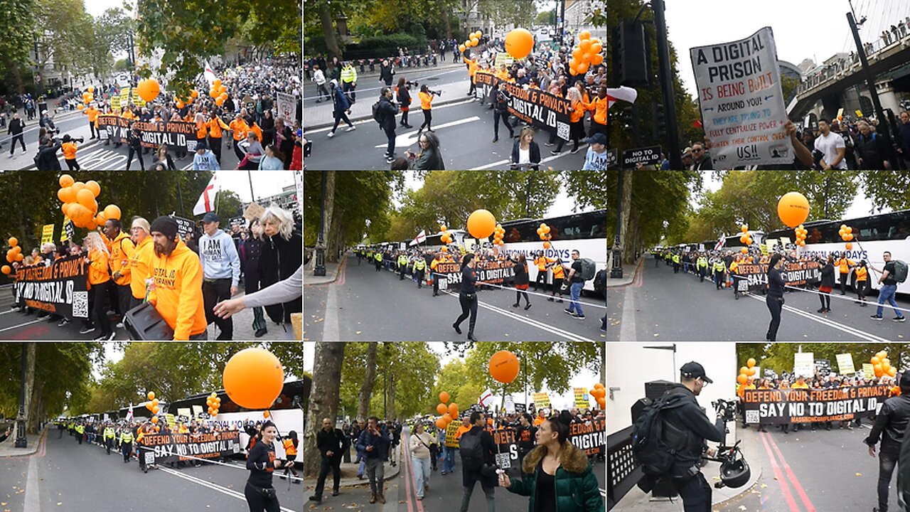 LONDON 8: NO to DIGITAL ID - DIGITAL PRISON BUILT AROUND YOU, WILL CENTRALIZE POWER, TIGHTEN CONTROL