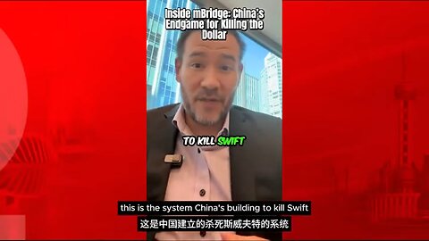 China is REAL threat to SWIFT. Not Russia. Not BRICS.